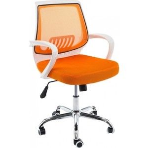 Компьютерное кресло Woodville Ergoplus белое/оранжевое
