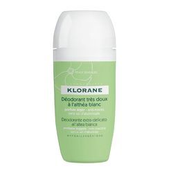 Klorane - Дезодорант шариковый сверхмягкий с белым алтеем 40 мл
