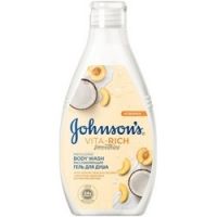 Johnson & Johnson Johnsons Body Care Vita-Rich - Смузи гель для душа расслабляющий с Йогуртом, Кокосом и экстрактом Персика, 250 мл