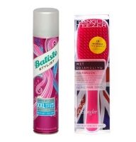 Batiste Stylist - Набор: Спрей для экстра объема волос, 200 мл + Расческа Popping Pink, 1 шт