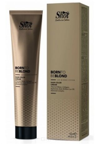 Shot, Крем-краска для волос Shot Born to Be Hair Color Cream, 100 мл (132 оттенка) BTB Blond Тонер антижелтый