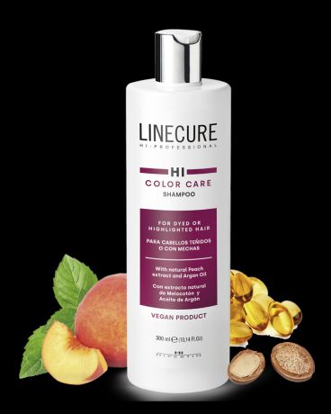 Hipertin, Шампунь для сохранения цвета окрашенных волос Linecure Vegan Color Care, 300 мл
