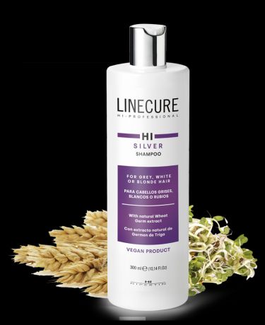 Hipertin, Шампунь для седых и светлых волос Linecure Vegan Silver, 300 мл
