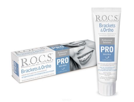 ROCS, Зубная паста Pro Brackets & Ortho, 135 гр