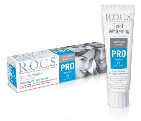 ROCS, Зубная паста Кислородное отбеливание Pro Teeth Whitening Oxywhite, 60 гр