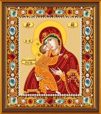 Набор для вышивания иконы Nova Sloboda Д 6002 Богородица Владимирская