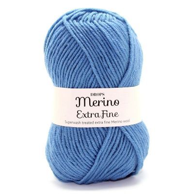 Пряжа DROPS Пряжа DROPS Merino Extra Fine Цвет.23 Grey blue/ сер.голубой
