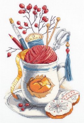 Набор для вышивания Panna РТ-7039 "Чашка рукодельницы"