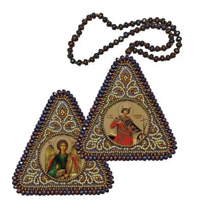 Набор для вышивания иконы Nova Sloboda ВХ1214 Св. Вмц. Екатерина и Ангел Хранитель