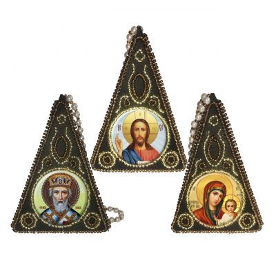 Набор для вышивания иконы Вышиваем бисером L-153 Пирамида Триптих