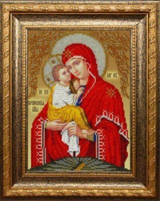 Набор для вышивания иконы Вышиваем бисером L-143 Почаевская Божей Матери