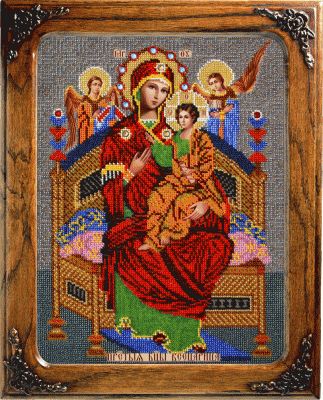 Набор для вышивания иконы Вышиваем бисером L-120 Всецарица Икона Божией Матери