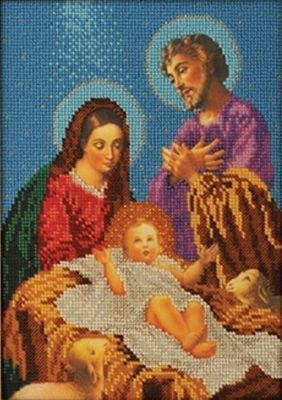 Набор для вышивания иконы Кроше (Радуга бисера) B-189 "Рождество Христово"