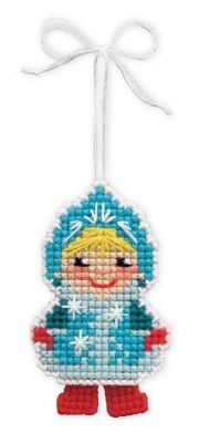 Набор для вышивания Риолис (Сотвори Сама) 1539АС "Новогодняя игрушка "Снегурочка"