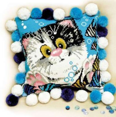 Набор для вышивания Риолис (Сотвори Сама) 1100 Подушка «Котёнок»