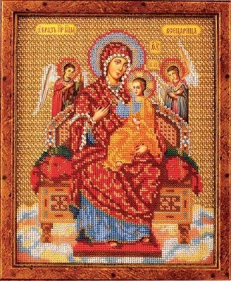 Набор для вышивания иконы Кроше (Радуга бисера) B-172 "Богородица Всецарица"