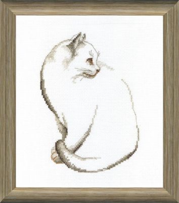 Набор для вышивания Чарiвна Мить ВТ-095 "Серый котик"