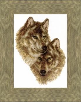 Набор для вышивания Чарiвна Мить ВТ-058 "Волк и волчица"