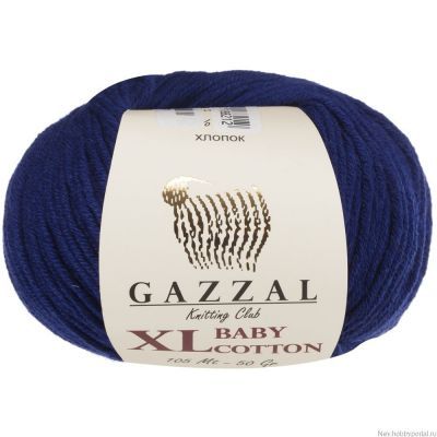 Пряжа GAZZAL Пряжа GAZZAL Baby Cotton XL Цвет.3438XL Т.Синий