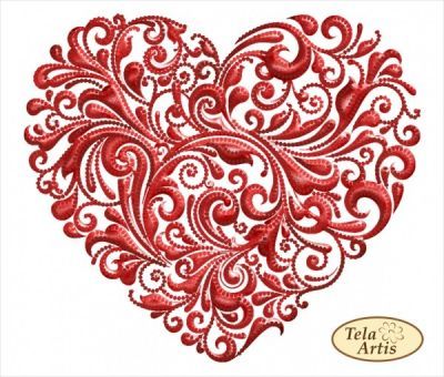 Основа для вышивания с нанесённым рисунком Tela Artis ТМ-125 - Вихри любви - схема для вышивания (Tela Artis)