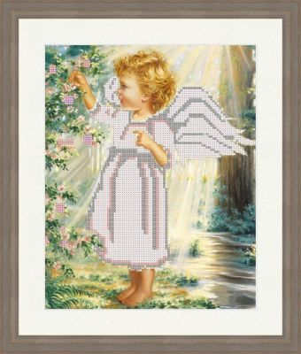 Основа для вышивания с нанесенным рисунком Матрёшкина КАЮ1405 Ангел в саду - схема для вышивания (Матрёшкина)