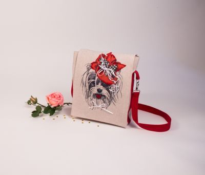 Набор для вышивания Матрёнин Посад 8532 Малышка Йорк - набор для шитья и вышивания текстильная сумка-планшет