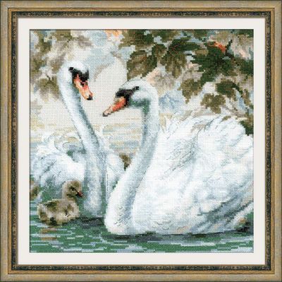 Набор для вышивания Риолис (Сотвори Сама) 1726 "Белые лебеди"