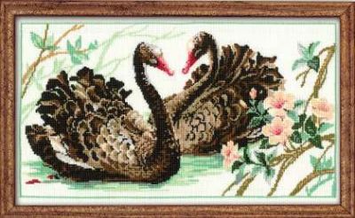 Набор для вышивания Риолис (Сотвори Сама) 806 «Черные лебеди»