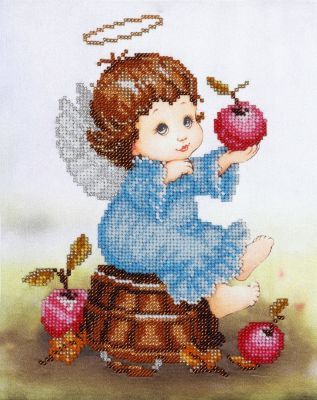 Набор для вышивания ВДВ ТН-0532 "Ангелочек с яблочком"