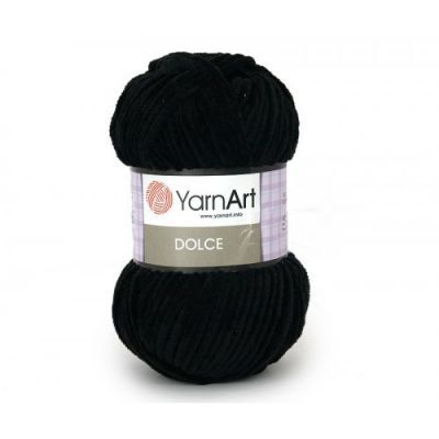 Пряжа YarnArt Пряжа YarnArt Dolce Цвет. 742 Черный