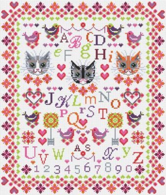 Набор для вышивания RIVERDRIFT House RR093 Cats and Birds