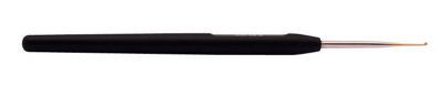 Инструмент для вязания Knit Pro 30863 Крючок стальной 1.00 mm с черной ручкой (золотой наконечник) KnitPro