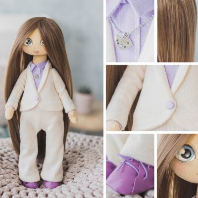 Набор для изготовления игрушки Арт Узор 3548674 Интерьерная кукла «Джин», набор для шитья
