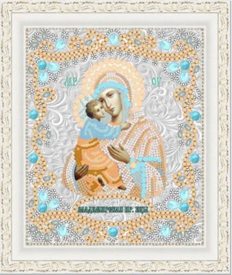 Основа для вышивания с нанесённым рисунком Конёк НИК 7124 "Богородица Владимирская" - схема для вышивания (Конёк)