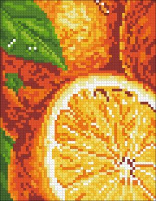 Мозаичная картина Паутинка Алмазная вышивка М274 Апельсины - мозаика (Паутинка)