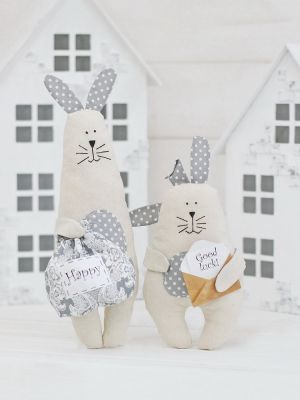 Набор для изготовления игрушки HappyMade Ш027 Набор для шитья и рукоделия Братцы кролики