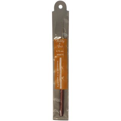 Инструмент для вязания Hobby&Pro 955075 Крючок для вязания с пластиковой ручкой, 0,75мм