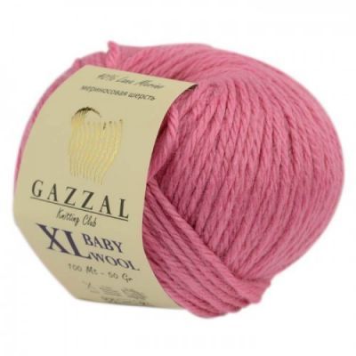 Пряжа GAZZAL Пряжа GAZZAL Baby Wool XL Цвет.828XL Розовый