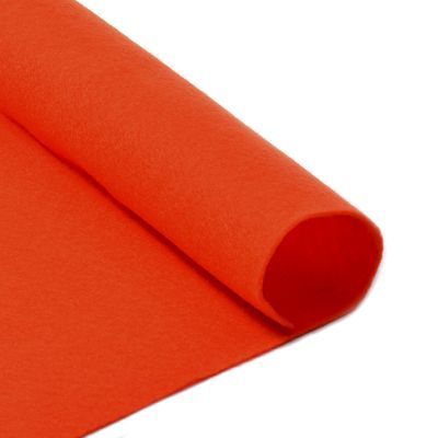 Ткань IDEAL TBY.FLT-S1.628 Фетр листовой мягкий, оранжевый