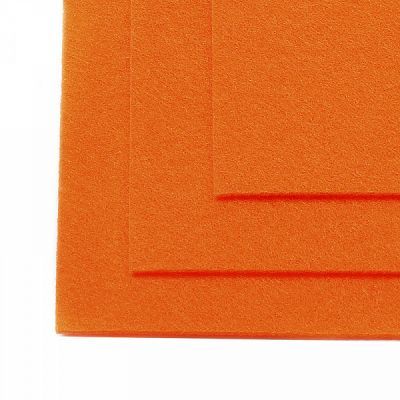 Ткань IDEAL TBY.FLT-H1.645 Фетр листовой жесткий, бл.оранжевый