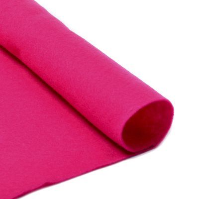 Ткань IDEAL TBY.FLT-S1.609 Фетр листовой мягкий , яр.розовый