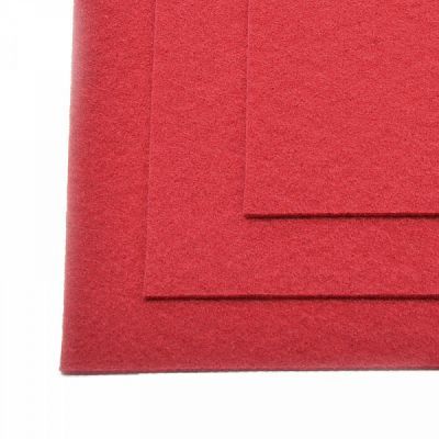 Ткань IDEAL TBY.FLT-H1.607 Фетр листовой жесткий, т.красный