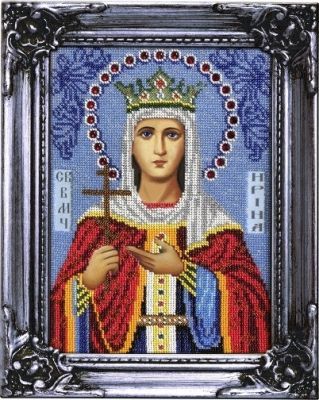 Набор для вышивания иконы Вышиваем бисером L-30 Святая великомученица Ирина