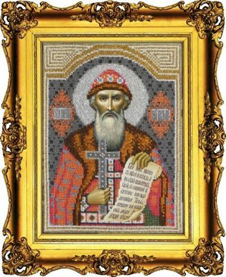 Набор для вышивания иконы Вышиваем бисером L-47 Святой Владимир