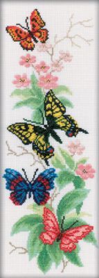 Набор для вышивания РТО M146 Бабочки и цветы