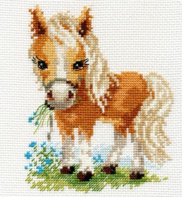 Набор для вышивания Алиса 0-114 Белогривая лошадка