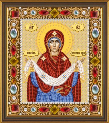 Набор для вышивания иконы Nova Sloboda Д 6012 Божия Матерь "Покров Богородицы"