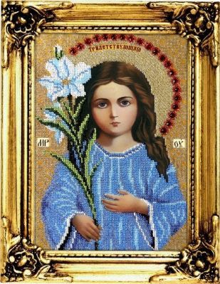 Набор для вышивания иконы Вышиваем бисером L-108 Трилетствующая икона Божией Матери