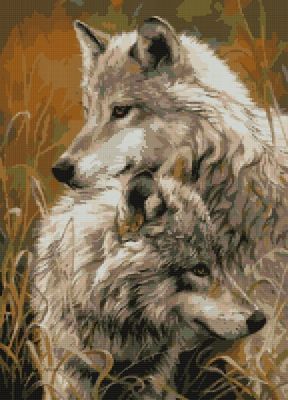 Алмазная мозаика Наследие Алмазная вышивка АМА2-024 "Волчья верность"