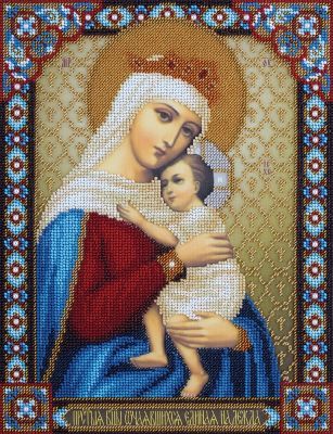 Набор для вышивания иконы Panna ЦМ-1704 "Икона Божией Матери Отчаявшихся Единая Надежда"